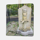 Nationaal park Saratoga Keramisch Ornament (Links)