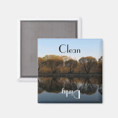 Nationaal Park Schoon Vuil Vaatwasser Magneet (Voorkant / Achterkant)