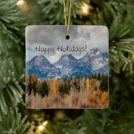 Nationaal park Schwabacher Landing Grand Teton Keramisch Ornament