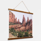 Nationaal park Sedona Arizona Red Rock Hangend Wandkleed (Gebogen)