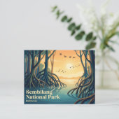 Nationaal park Sembilang Indonesië Briefkaart (Staand voorkant)