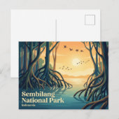 Nationaal park Sembilang Indonesië Briefkaart (Voorkant / Achterkant)