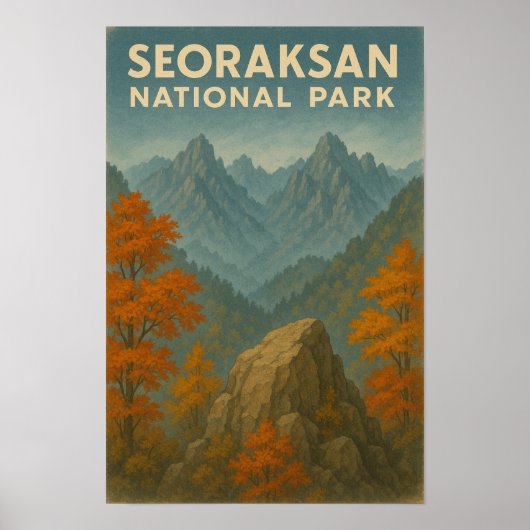 Nationaal park Seoraksan Poster (Voorkant)