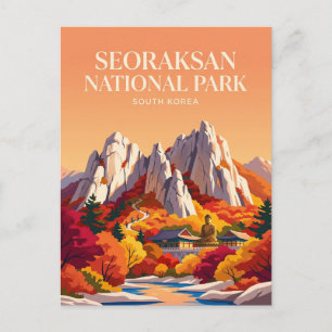 Nationaal park Seoraksan Zuid-Korea Briefkaart