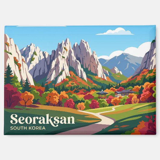 Nationaal park Seoraksan Zuid-Korea Magneet (Voorkant)