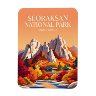 Nationaal park Seoraksan Zuid-Korea Magneet