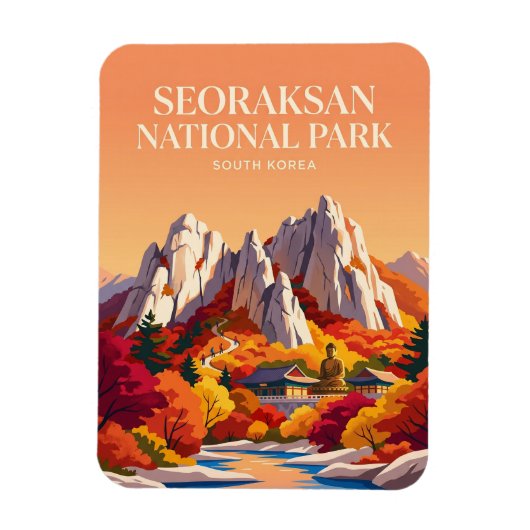Nationaal park Seoraksan Zuid-Korea Magneet (Verticaal)