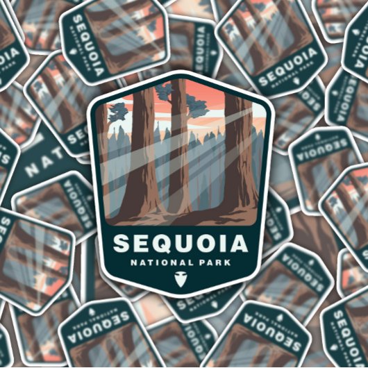 Nationaal park Sequoia | Afgesneden Sticker