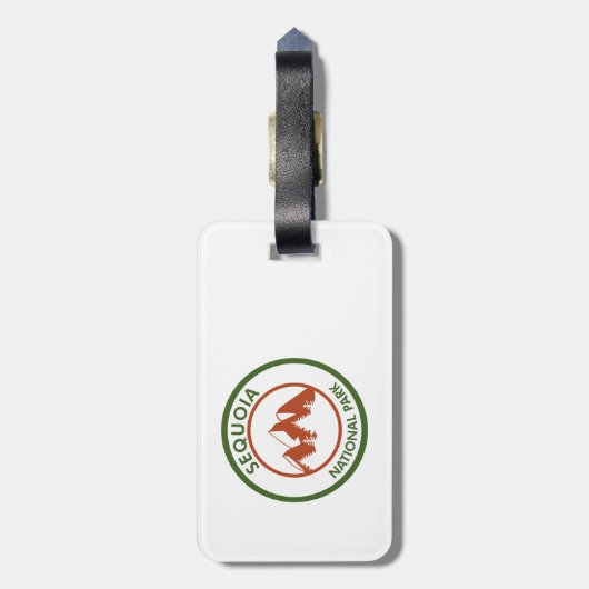 Nationaal park Sequoia Bagagelabel (Achterkant verticaal)