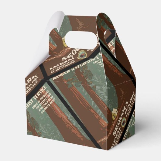 Nationaal park Sequoia Bedankdoosjes (Achterkant)