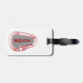 Nationaal park Sequoia, beklimming Carabiner Bagagelabel (Achterkant horizontaal)