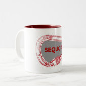 Nationaal park Sequoia, beklimming Carabiner Tweekleurige Koffiemok (Voorkant links)