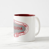 Nationaal park Sequoia, beklimming Carabiner Tweekleurige Koffiemok (Voorkant rechts)