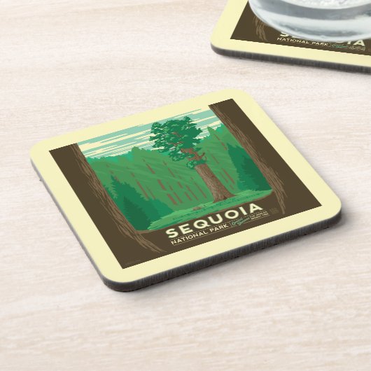 Nationaal park Sequoia Bier Onderzetter (Linkerzijde)