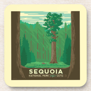 Nationaal park Sequoia Bier Onderzetter
