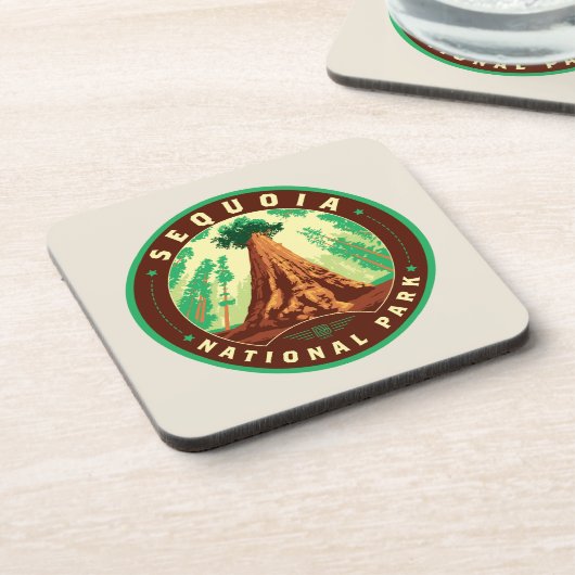 Nationaal park Sequoia Bier Onderzetter (Linkerzijde)