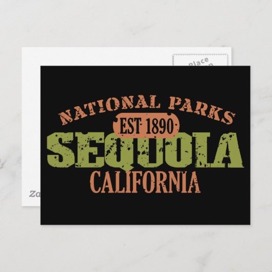 Nationaal park Sequoia Briefkaart (Voorkant / Achterkant)