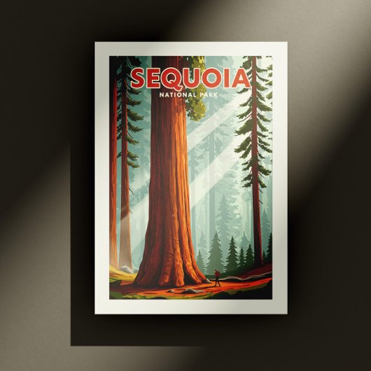 Nationaal park  Sequoia Briefkaart