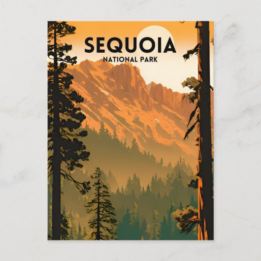 nationaal park Sequoia Briefkaart (Voorkant)