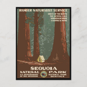 Nationaal park Sequoia Briefkaart