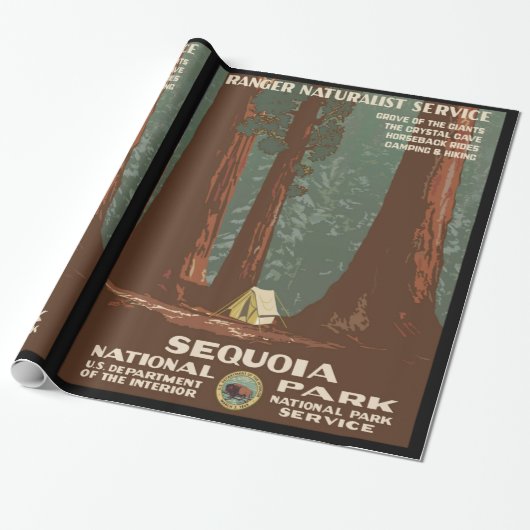 Nationaal park Sequoia Cadeaupapier (Uitgerold)