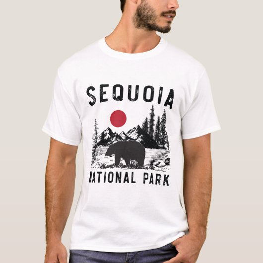  nationaal park Sequoia California Beer T-shirt (Voorkant)