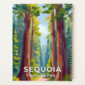 Nationaal park Sequoia | Californische kunst Planner (Achterkant)
