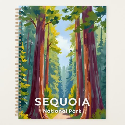 Nationaal park Sequoia | Californische kunst Planner (Voorkant)