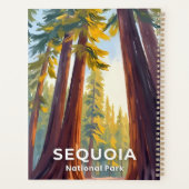 Nationaal park Sequoia | Californische kunst Planner (Achterkant)