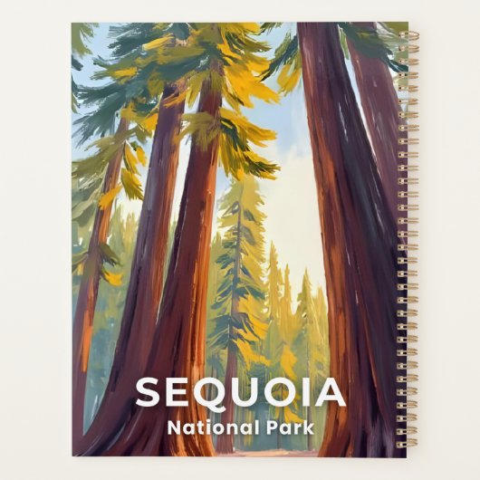 Nationaal park Sequoia | Californische kunst Planner (Achterkant)