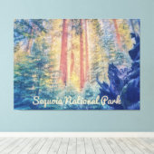 Nationaal park Sequoia Canvas Afdruk (Insitu (Houten vloer))