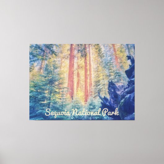 Nationaal park Sequoia Canvas Afdruk (Voorkant)