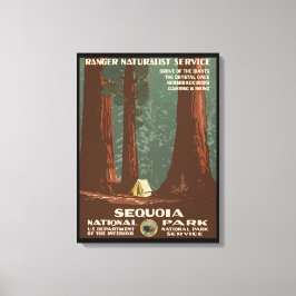 Nationaal park Sequoia Canvas Afdruk