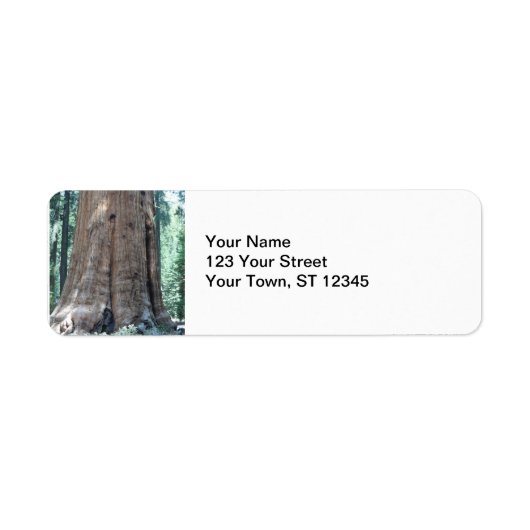 Nationaal park Sequoia Etiket (Voorkant)