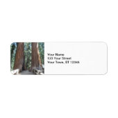 Nationaal park Sequoia Etiket (Voorkant)