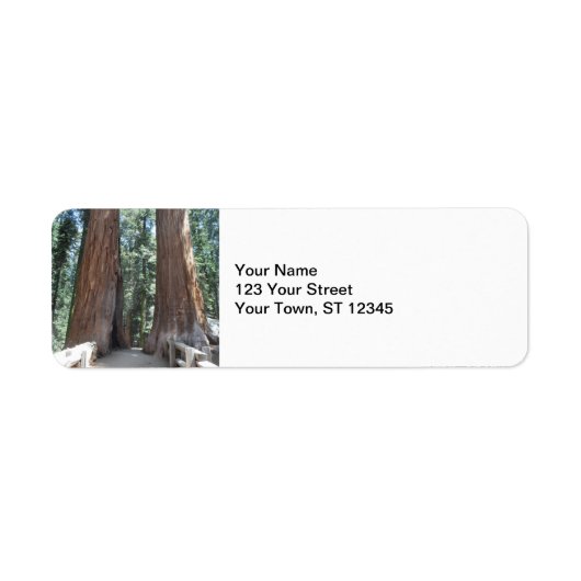 Nationaal park Sequoia Etiket (Voorkant)