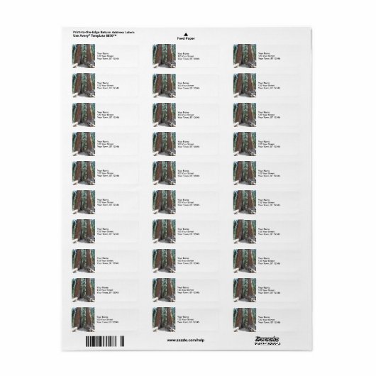 Nationaal park Sequoia Etiket (Full Sheet)