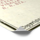 nationaal park Sequoia (kaart 1919) Poster (Hoek)