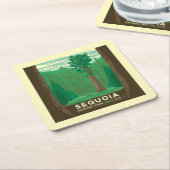 Nationaal park Sequoia Kartonnen Onderzetters (Schuin)
