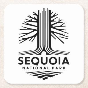 Nationaal park Sequoia Kartonnen Onderzetters