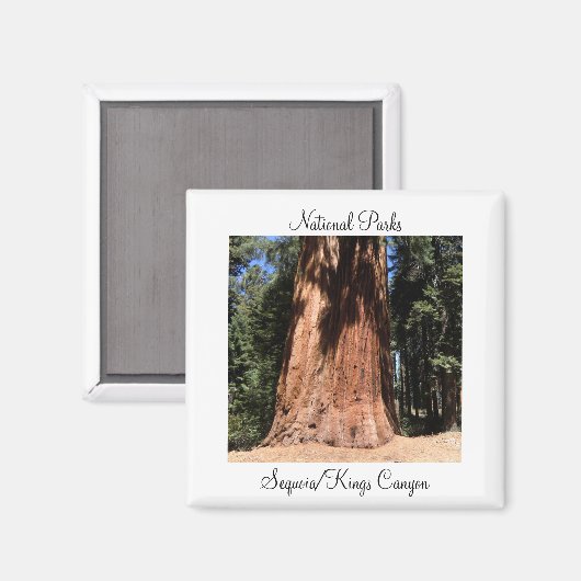 Nationaal park Sequoia Kings Canyon Magneet (Voorkant / Achterkant)
