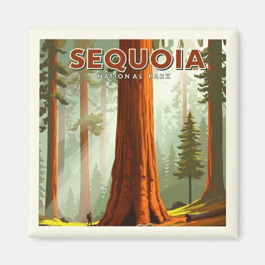 Nationaal park  Sequoia Magneet (Voorkant)