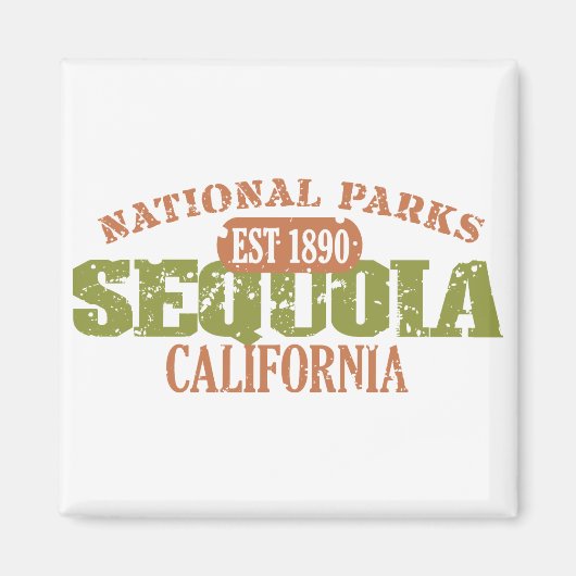 Nationaal park Sequoia Magneet (Voorkant)