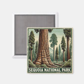 Nationaal park Sequoia Magneet (Voorkant / Achterkant)