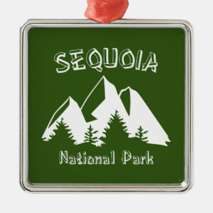 Nationaal park Sequoia Metalen Ornament