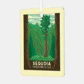 Nationaal park Sequoia Metalen Ornament (Voorkant links)