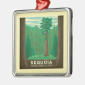 Nationaal park Sequoia Metalen Ornament (Links)