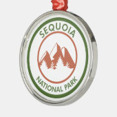 Nationaal park Sequoia Metalen Ornament (Links)
