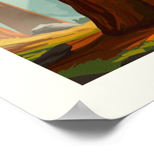 Nationaal park Sequoia Poster (Hoek)