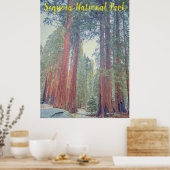 Nationaal park Sequoia Poster (Keuken)